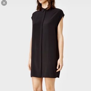 All Saints Giovia silk shirt dress/ tunic
